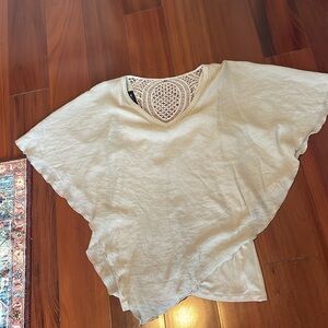 AB STUDIO diagonal asymmetrical two-piece top